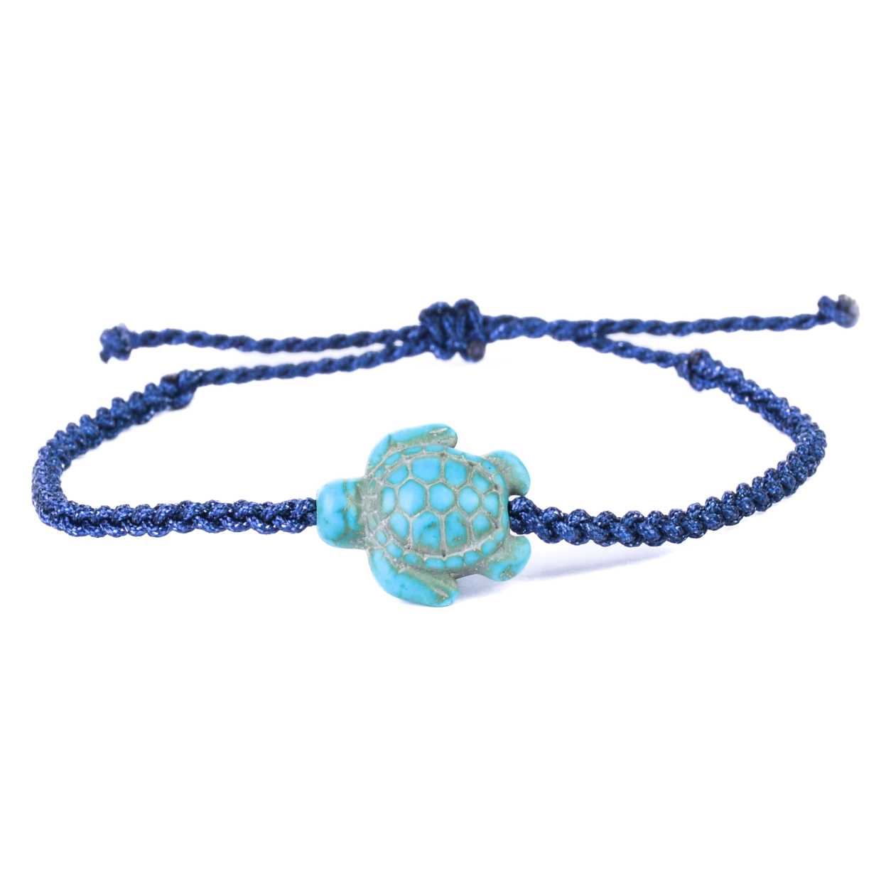 Fahlo Turtle Tracking Bracelets - Deep Blue Landscape Journey Rope 