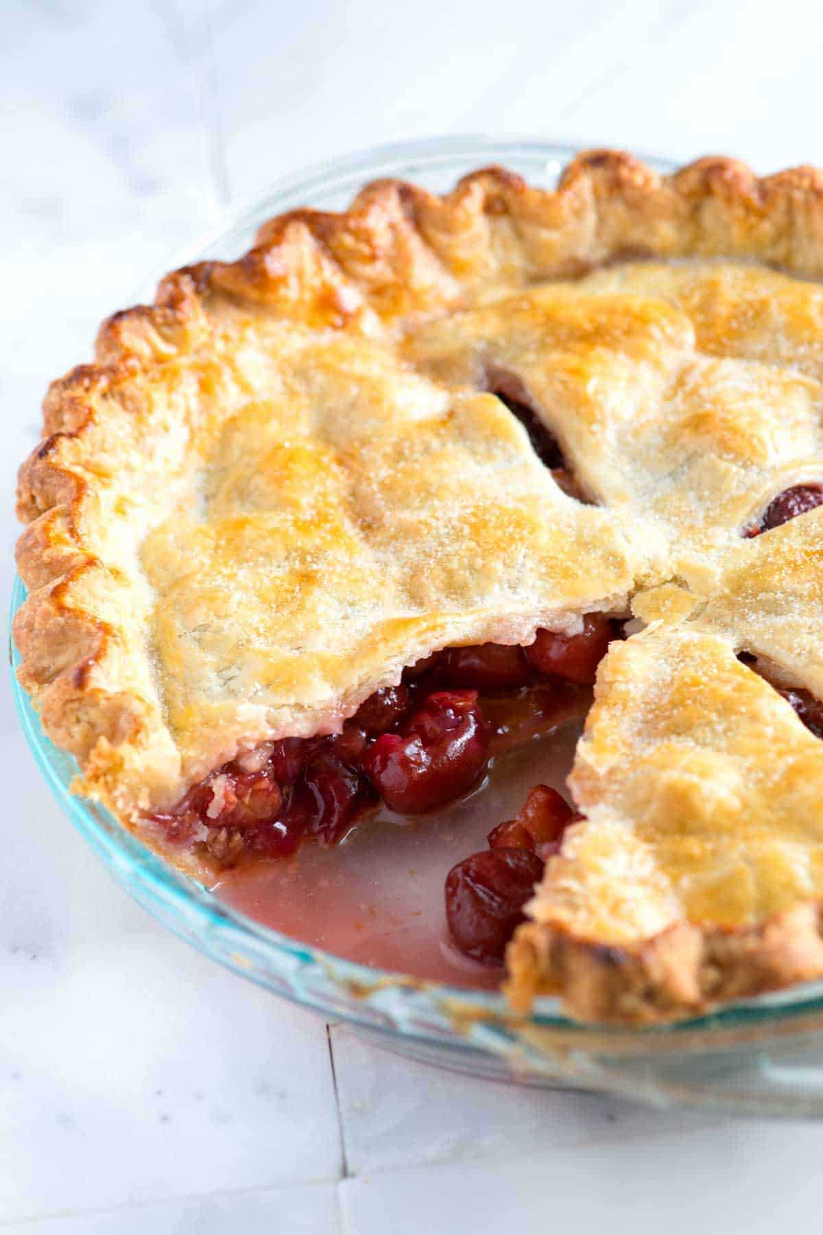 Irresistibly Sweet and Juicy Cherry Pie by Barb Brady, CGH retiree