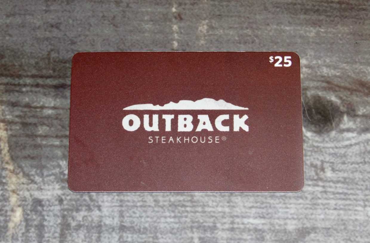 25 Outback Steakhouse Gift Card AirAuctioneer