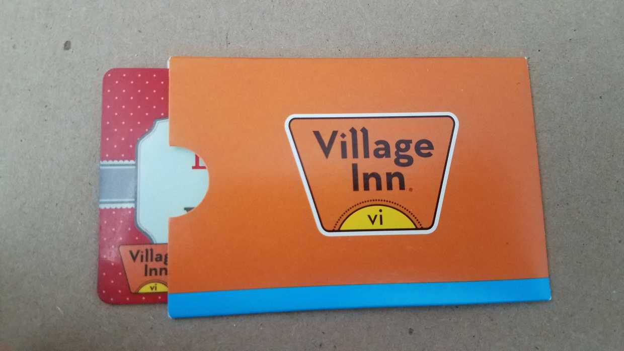Village Inn Gift Certificate, $25.00 | Airauctioneer