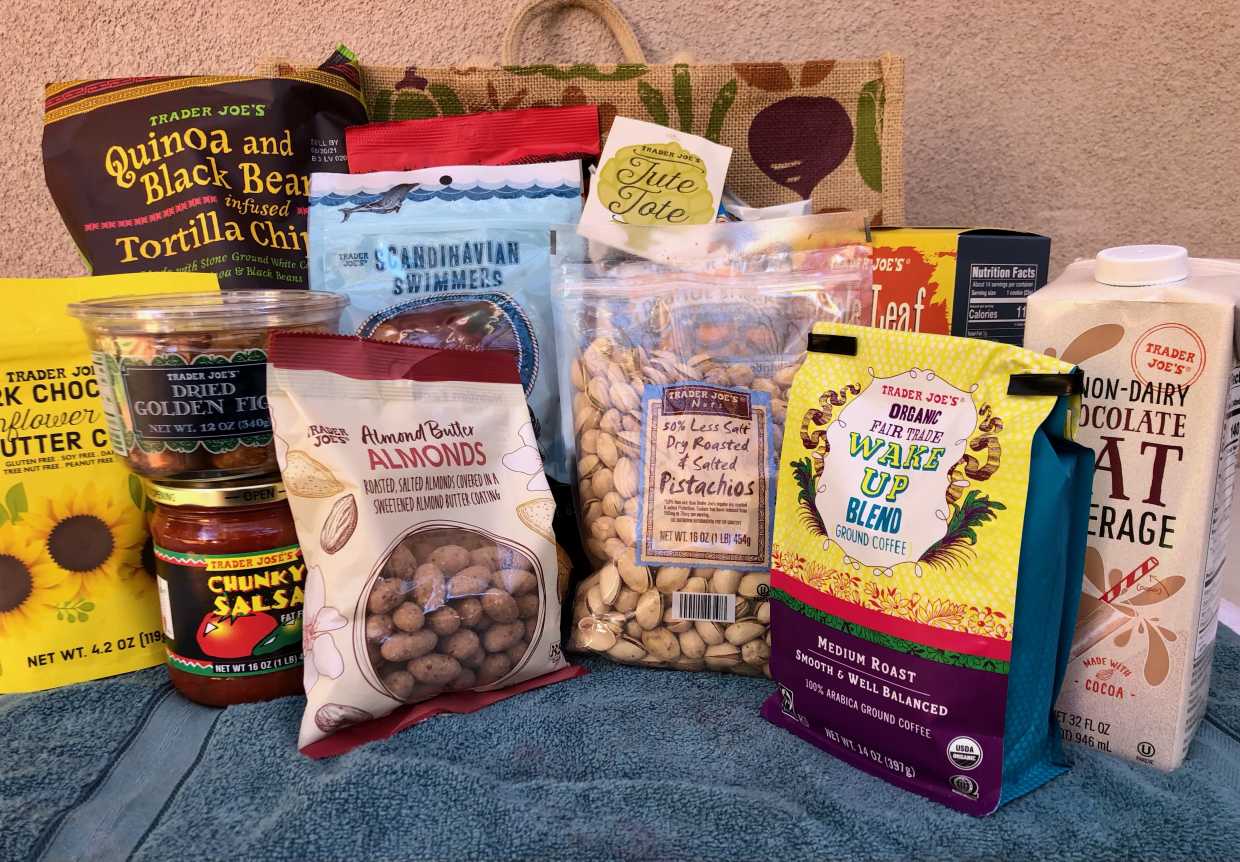 Trader Joe's Goodies Basket and Fruit Decorating Lesson AirAuctioneer