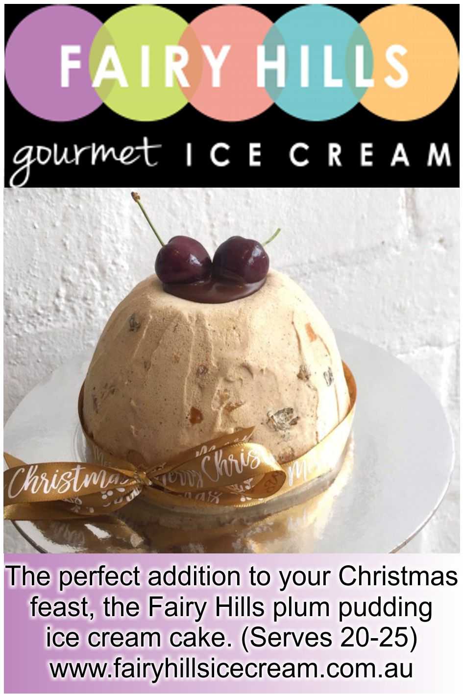 Fairy Hills Gourmet Plum Pudding Icecream Cake AirAuctioneer