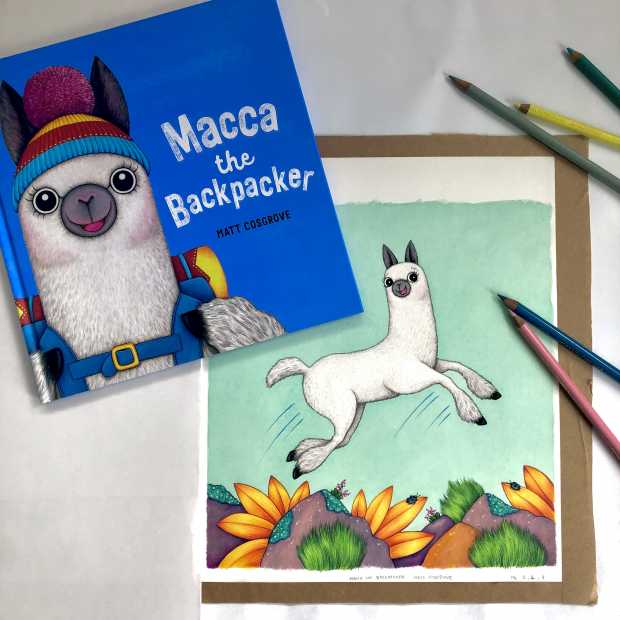 Original handdrawn opening illustration from the bestselling book
