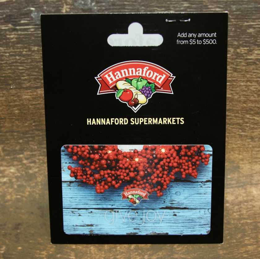 25 Hannaford Gift Card AirAuctioneer