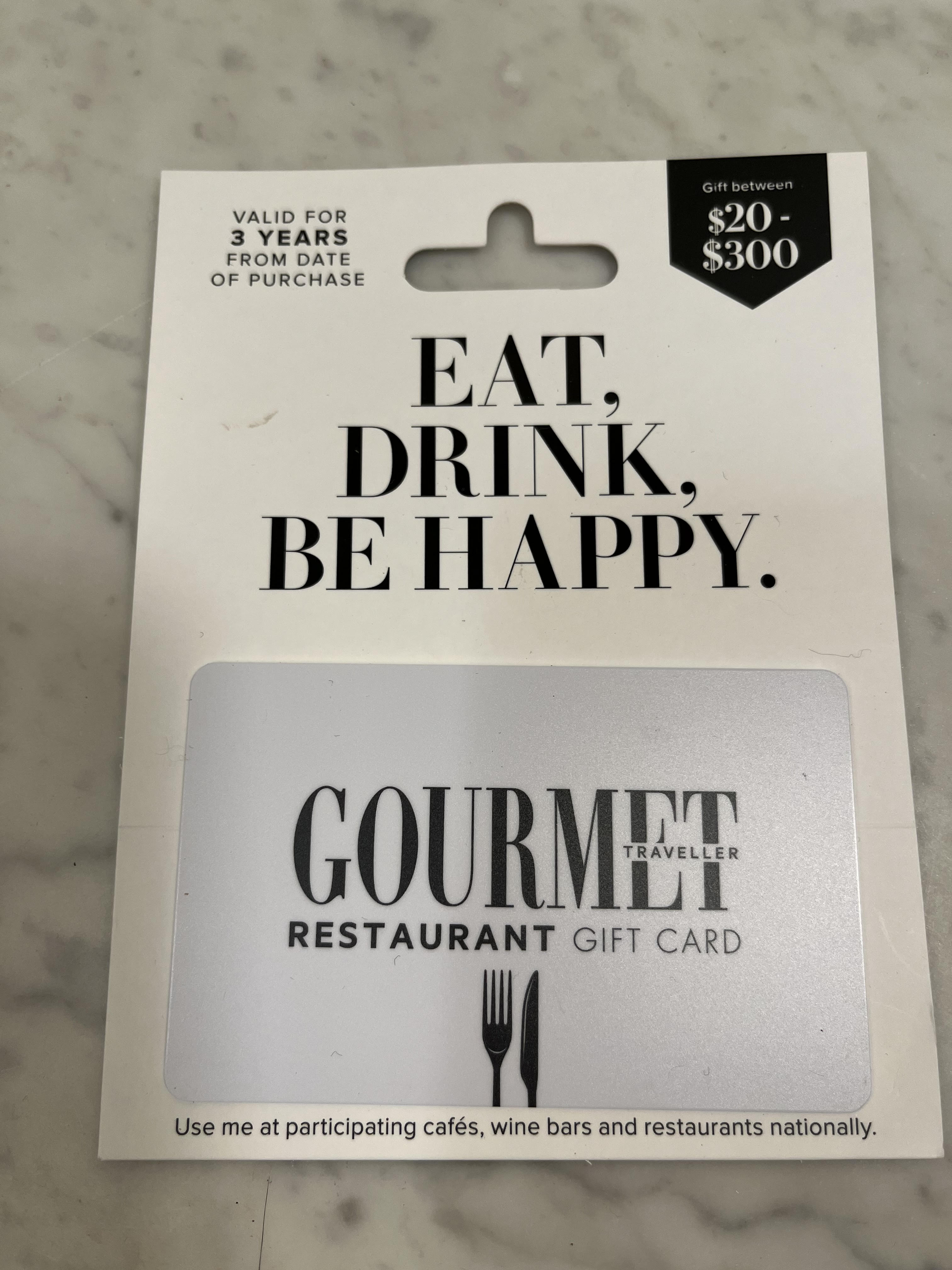 200 Gourmet Restaurant Gift Card AirAuctioneer