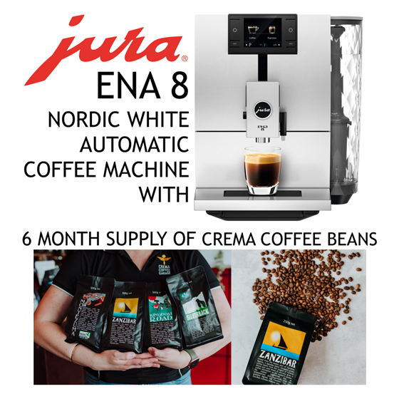 JURA AUTOMATIC COFFEE MACHINE & CREMA COFFEE BEANS AirAuctioneer