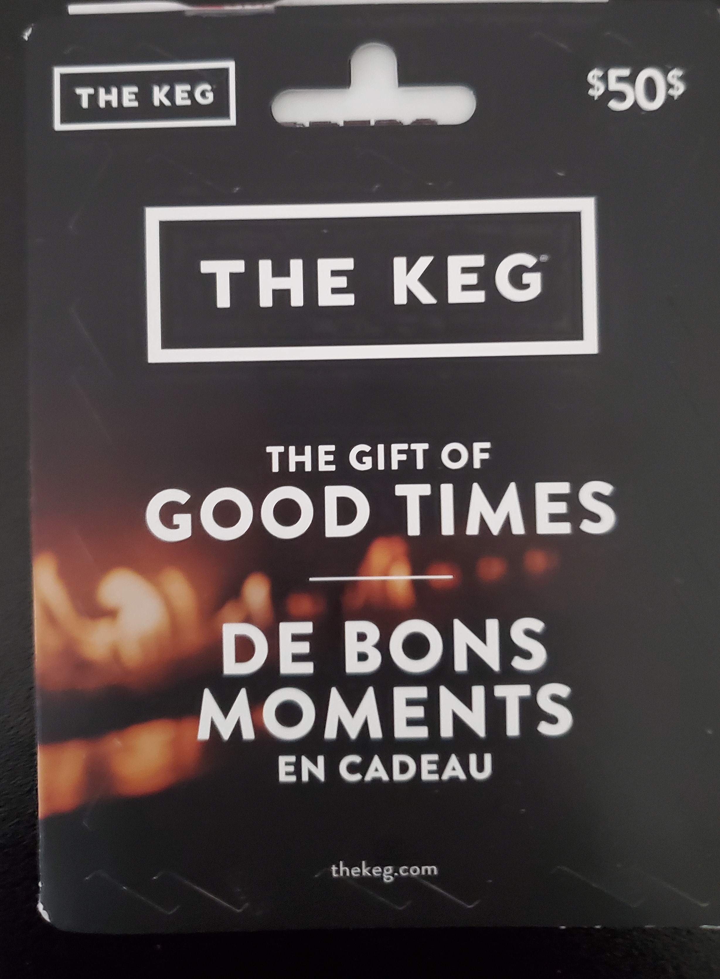 50 The KEG Gift Card AirAuctioneer