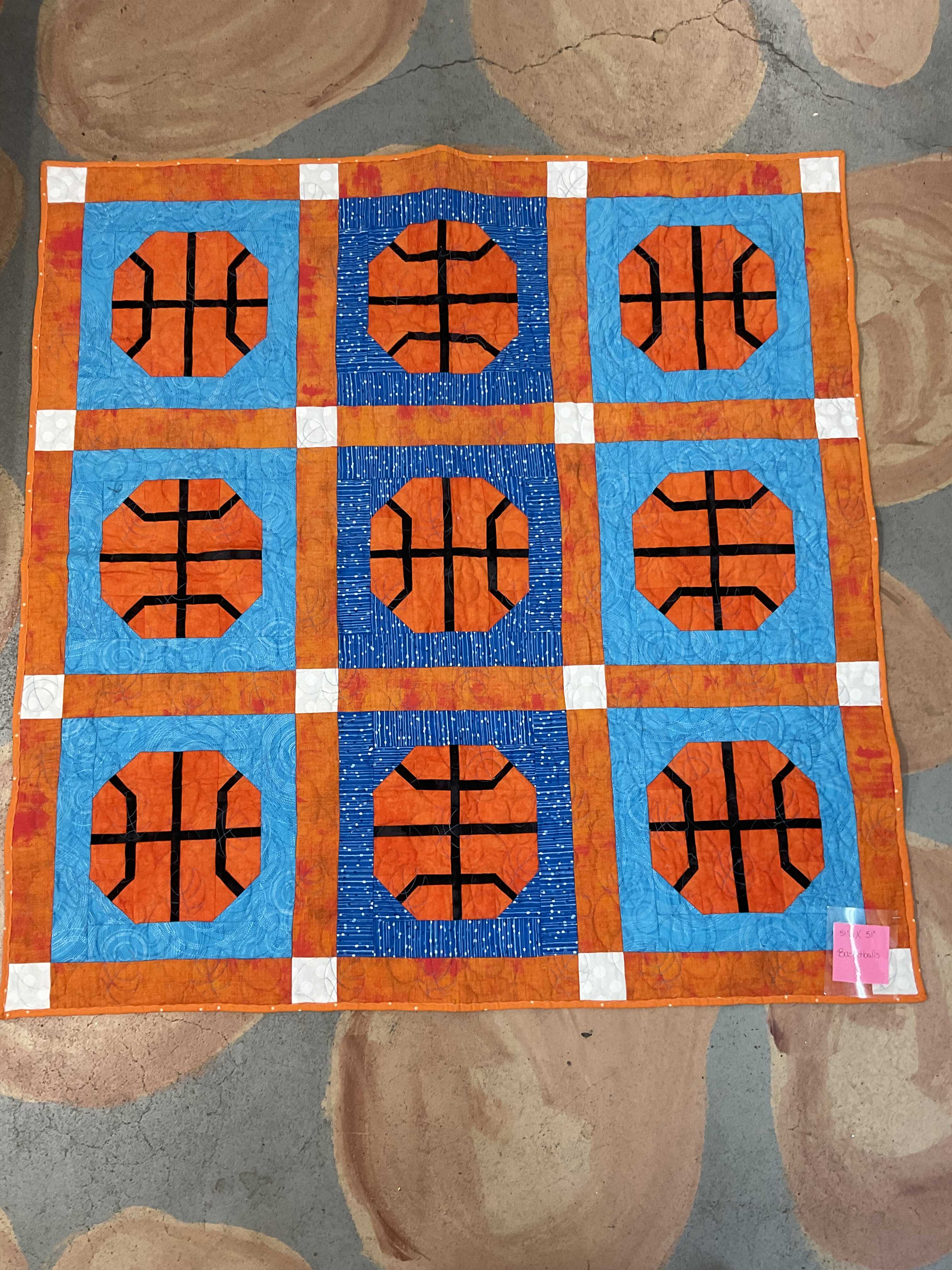 Basketball Quilt AirAuctioneer