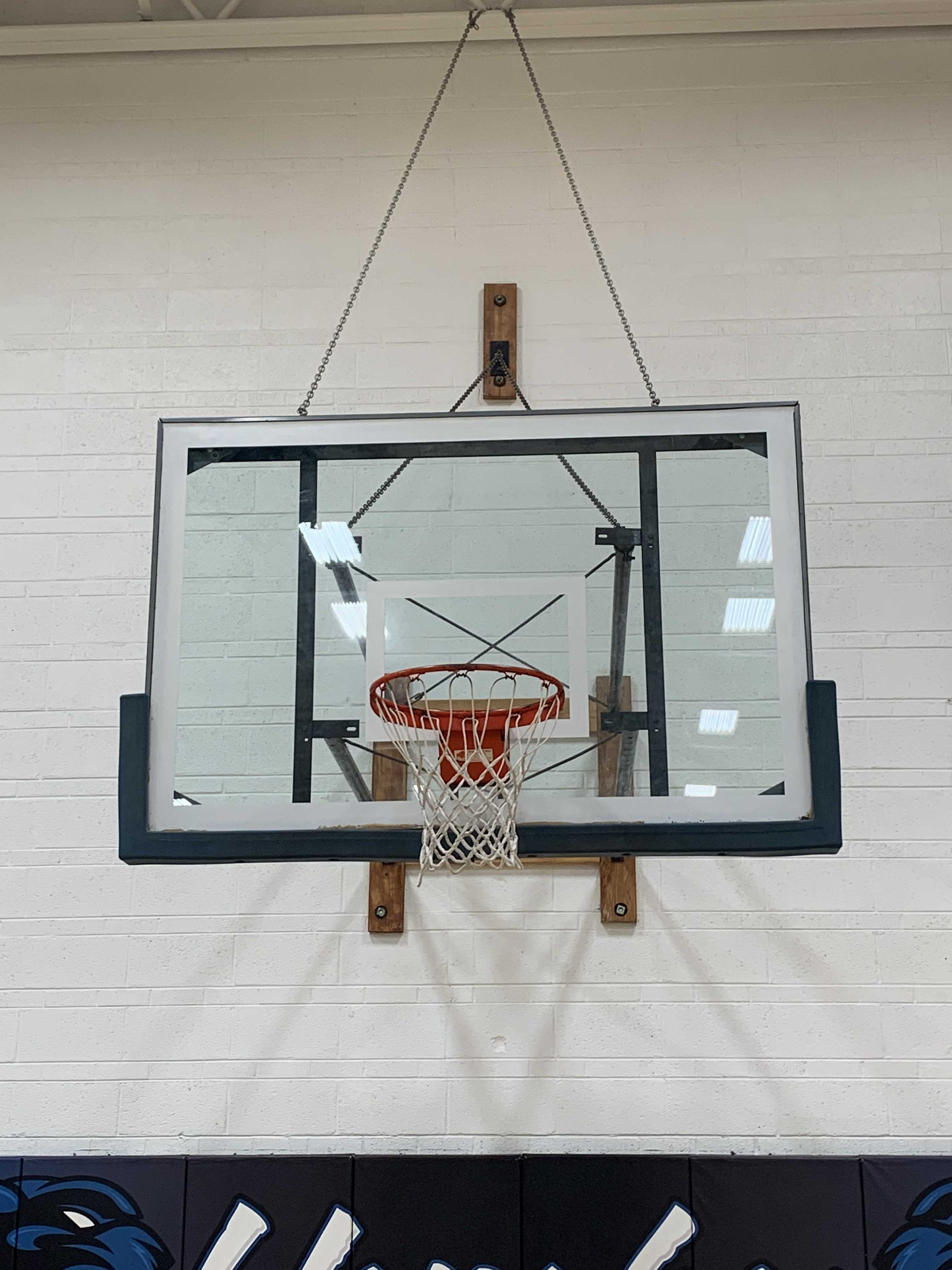 Square Glass Backboard AirAuctioneer