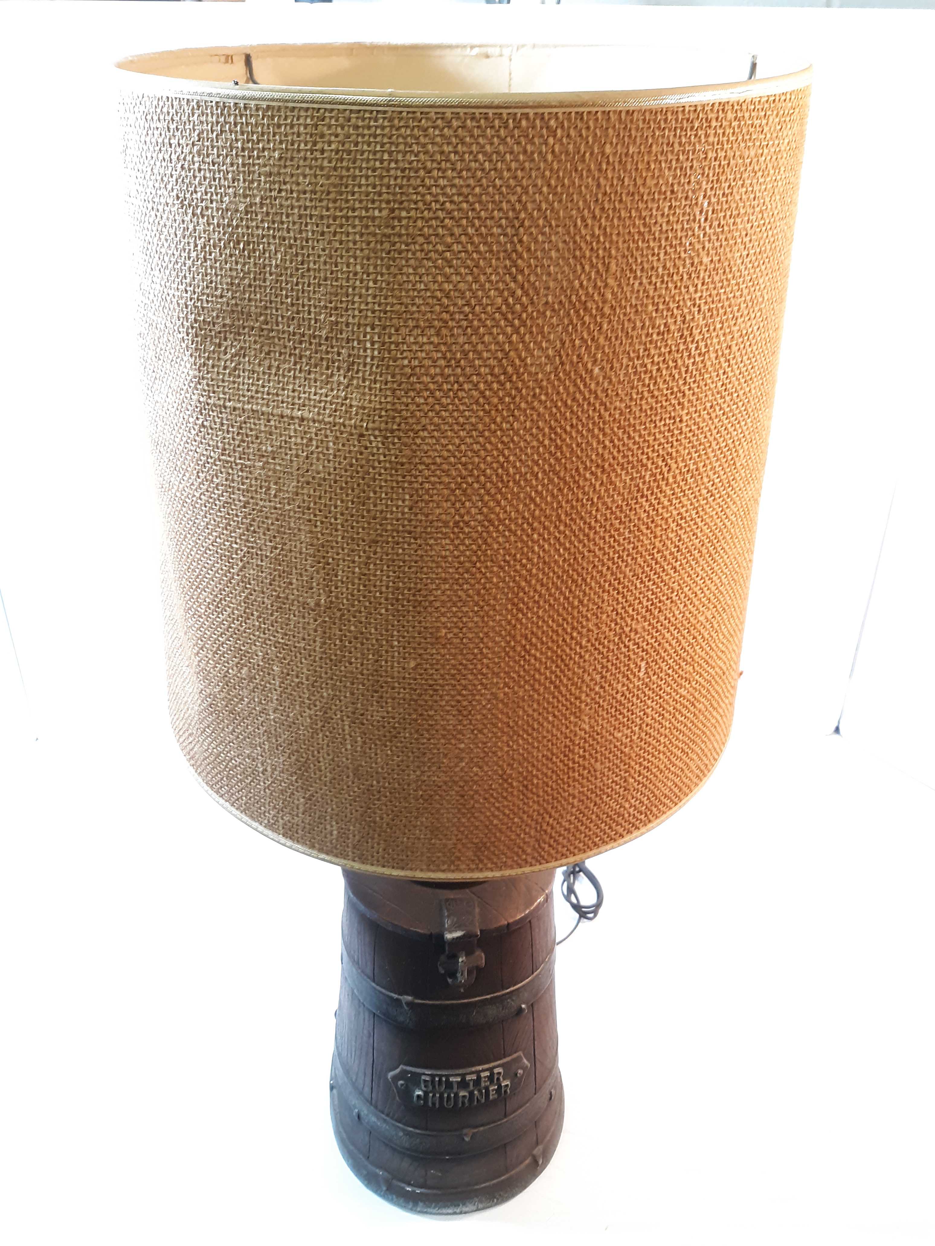 Vintage "Butter Churn" Lamp AirAuctioneer