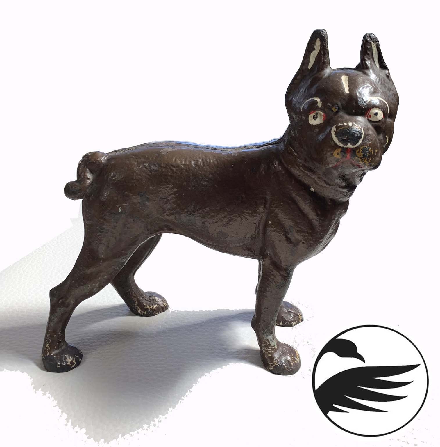 Antique Iron Dog Doorstop AirAuctioneer