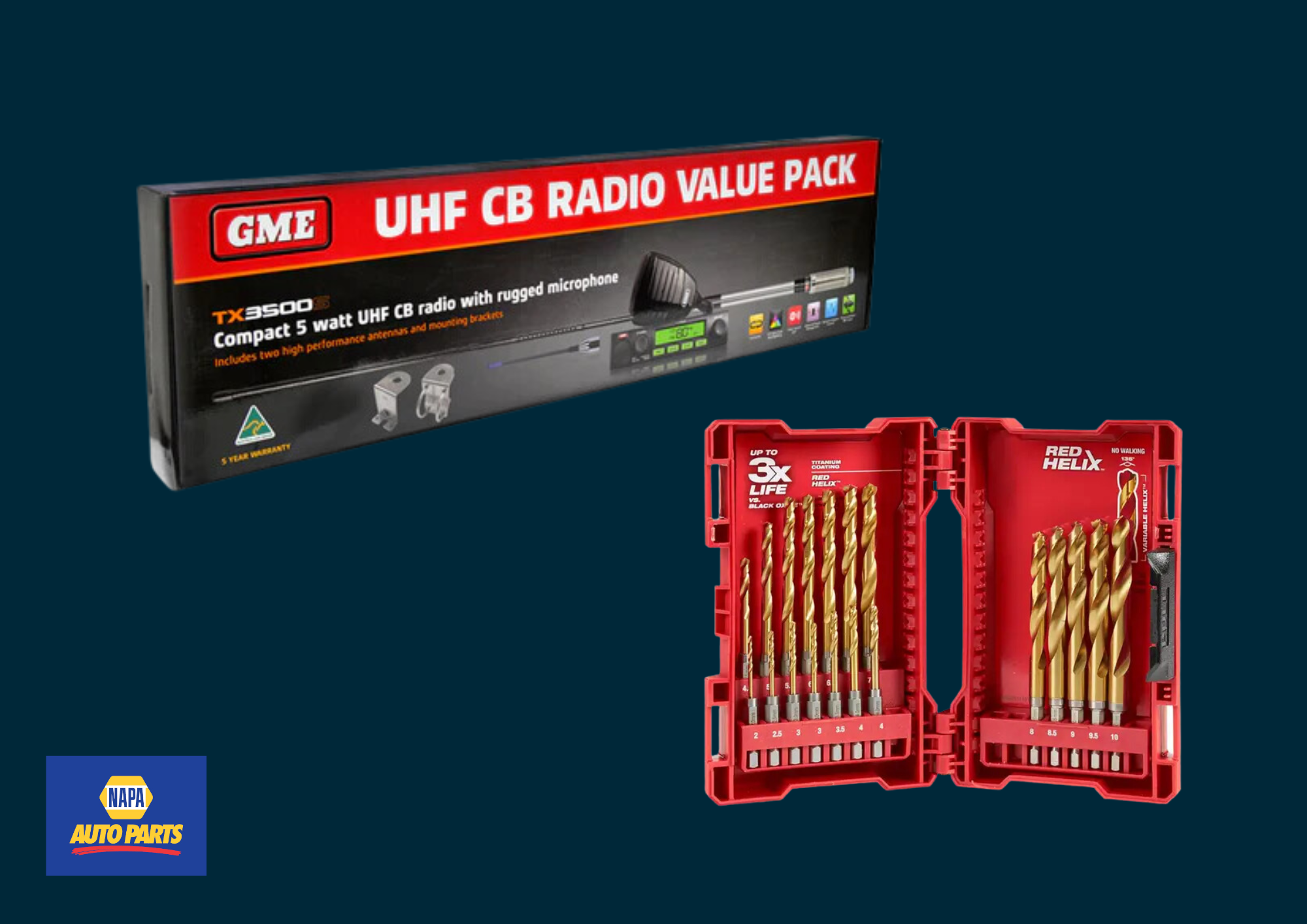 Ultimate Tooling Package CB Radio with Speaker Microphone and