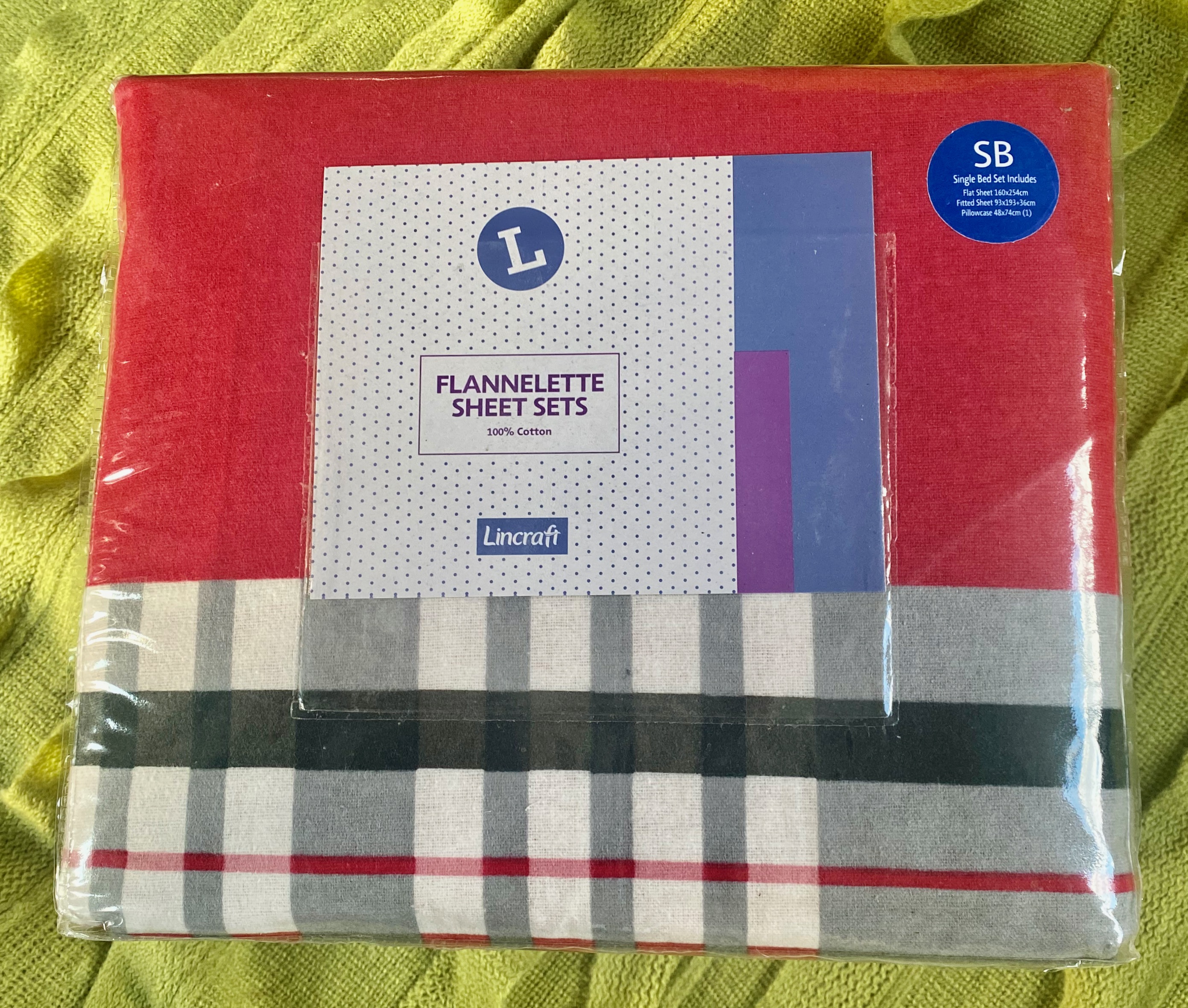 Single Bed Flannelette Sheet Set AirAuctioneer