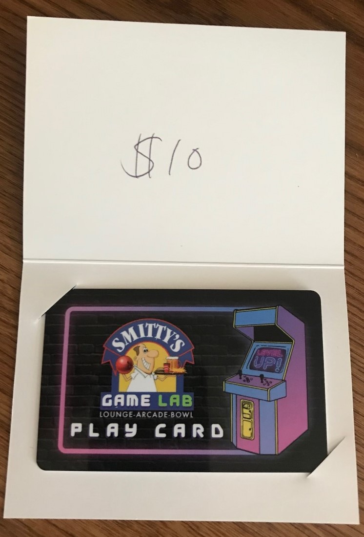 $10.00 Gift Certificate to SMITTY'S GAME LAB | AirAuctioneer
