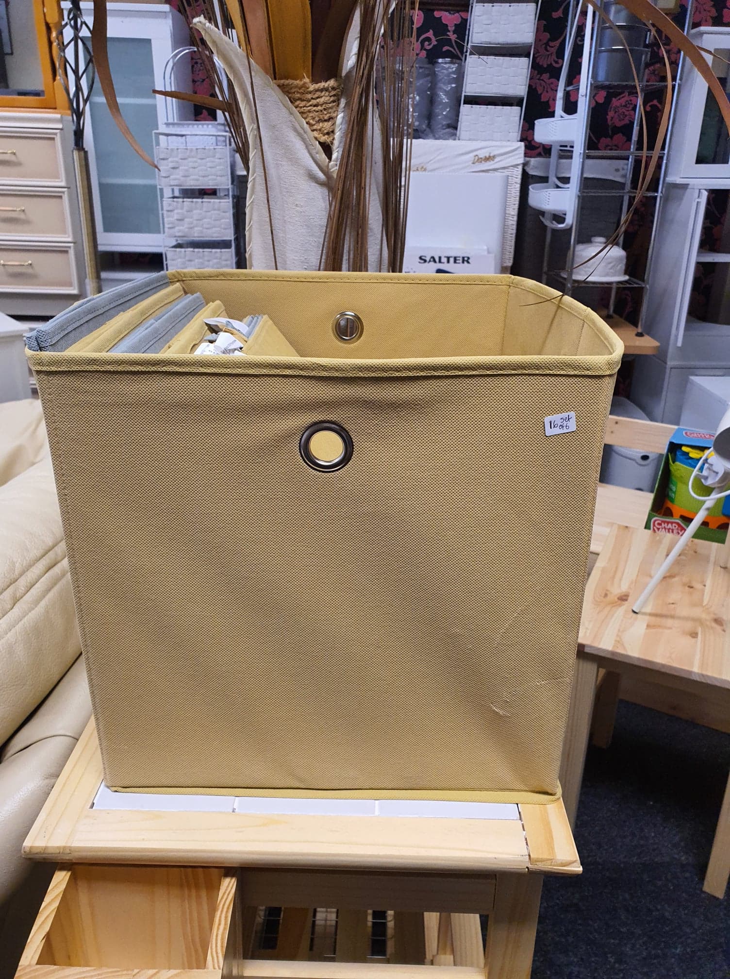 Yellow and Grey Storage Boxes AirAuctioneer