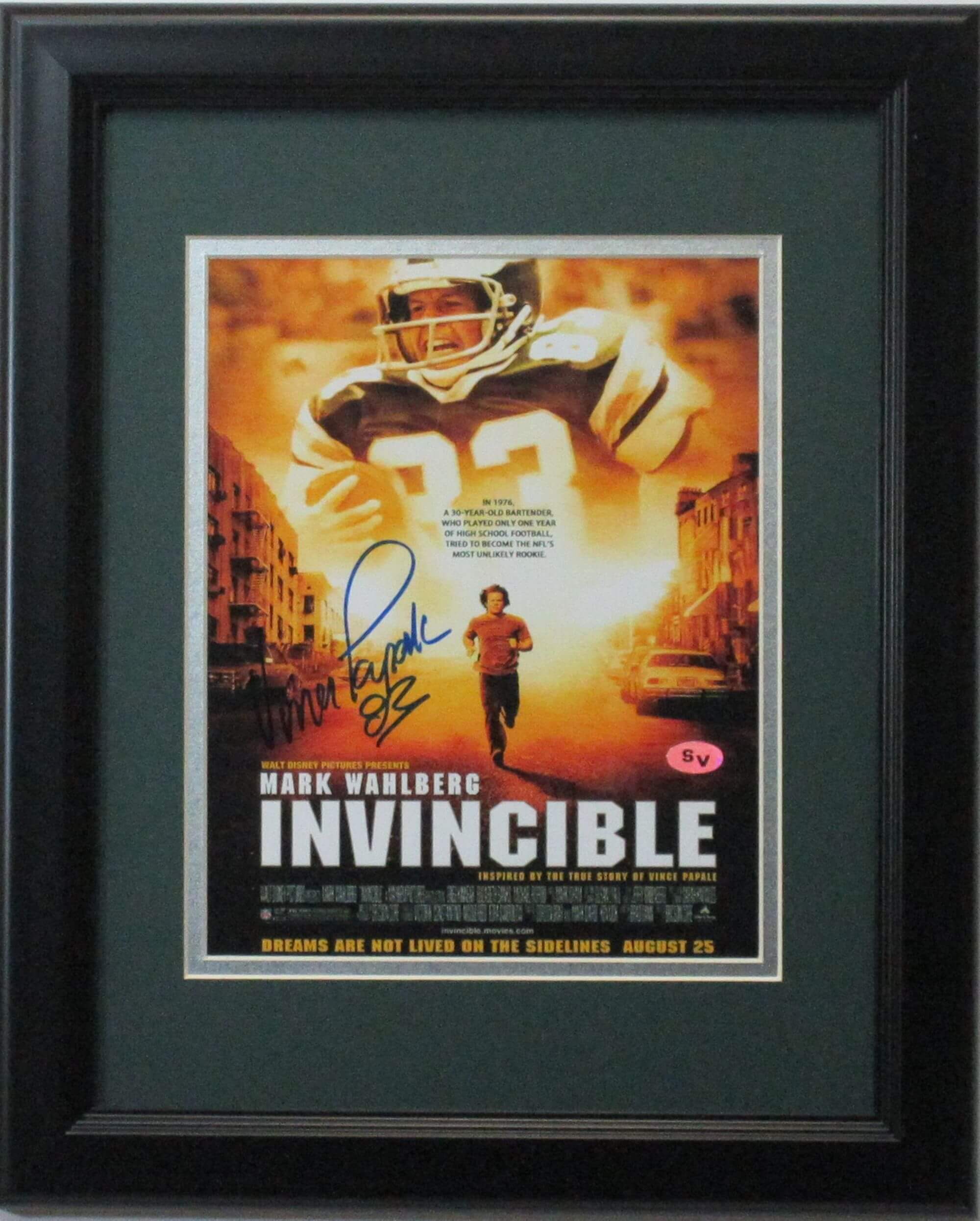 Vince Papale &ldquo;Invincible&rdquo; autographed photo | AirAuctioneer