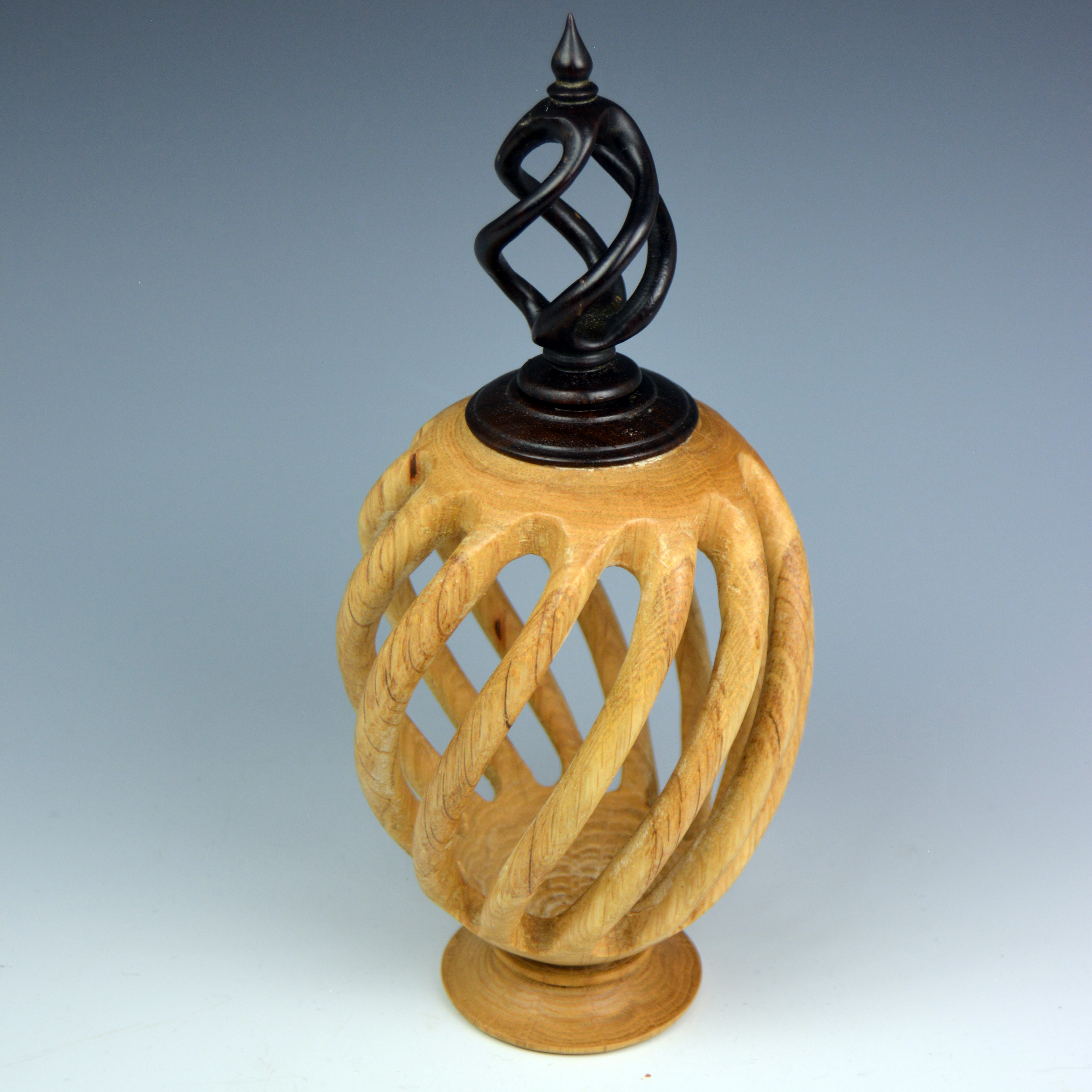 126 "10 Twists" Woodturned Hollow Sculpture, Stuart Mortimer, Value