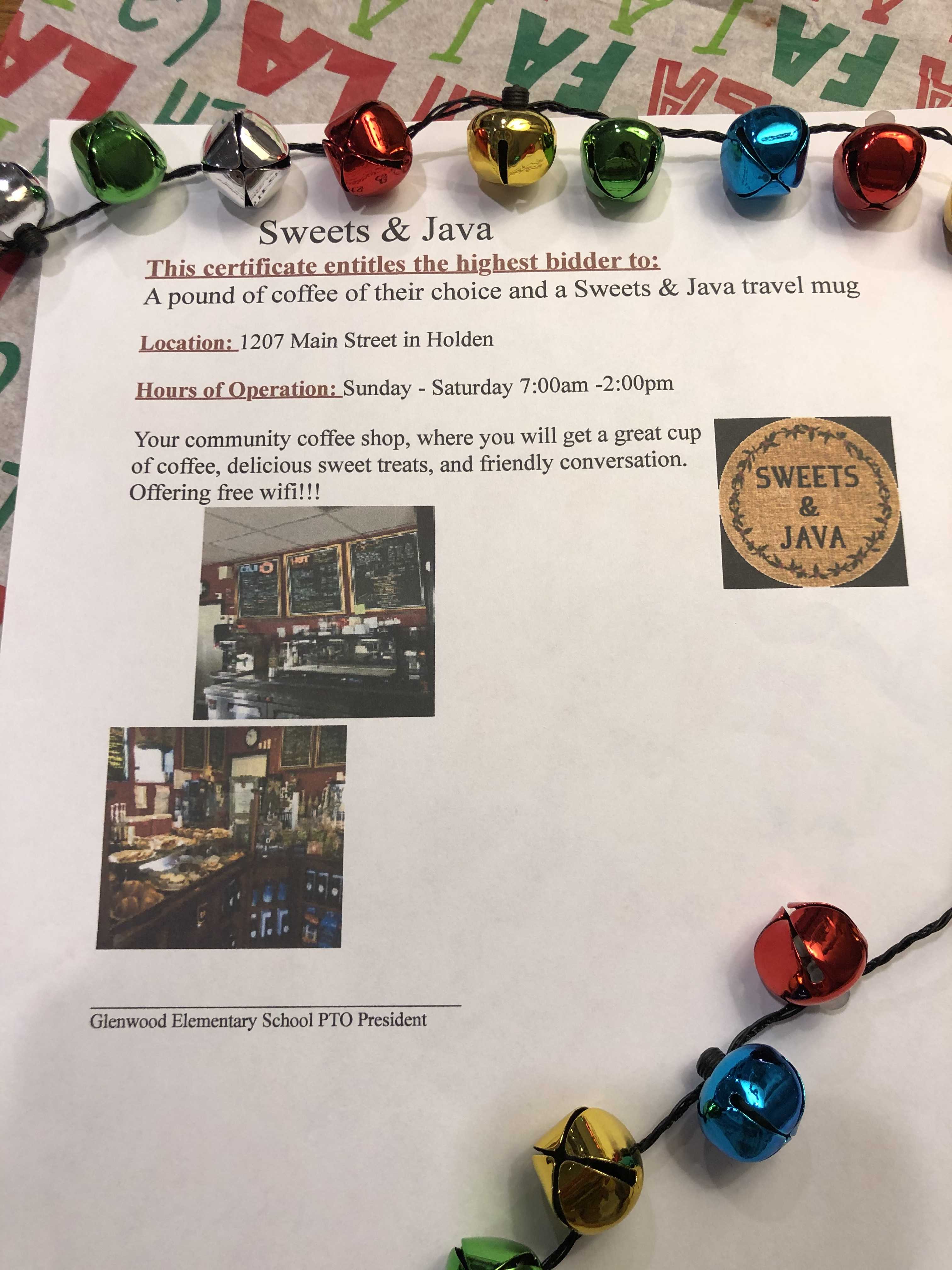 Sweets & Java AirAuctioneer