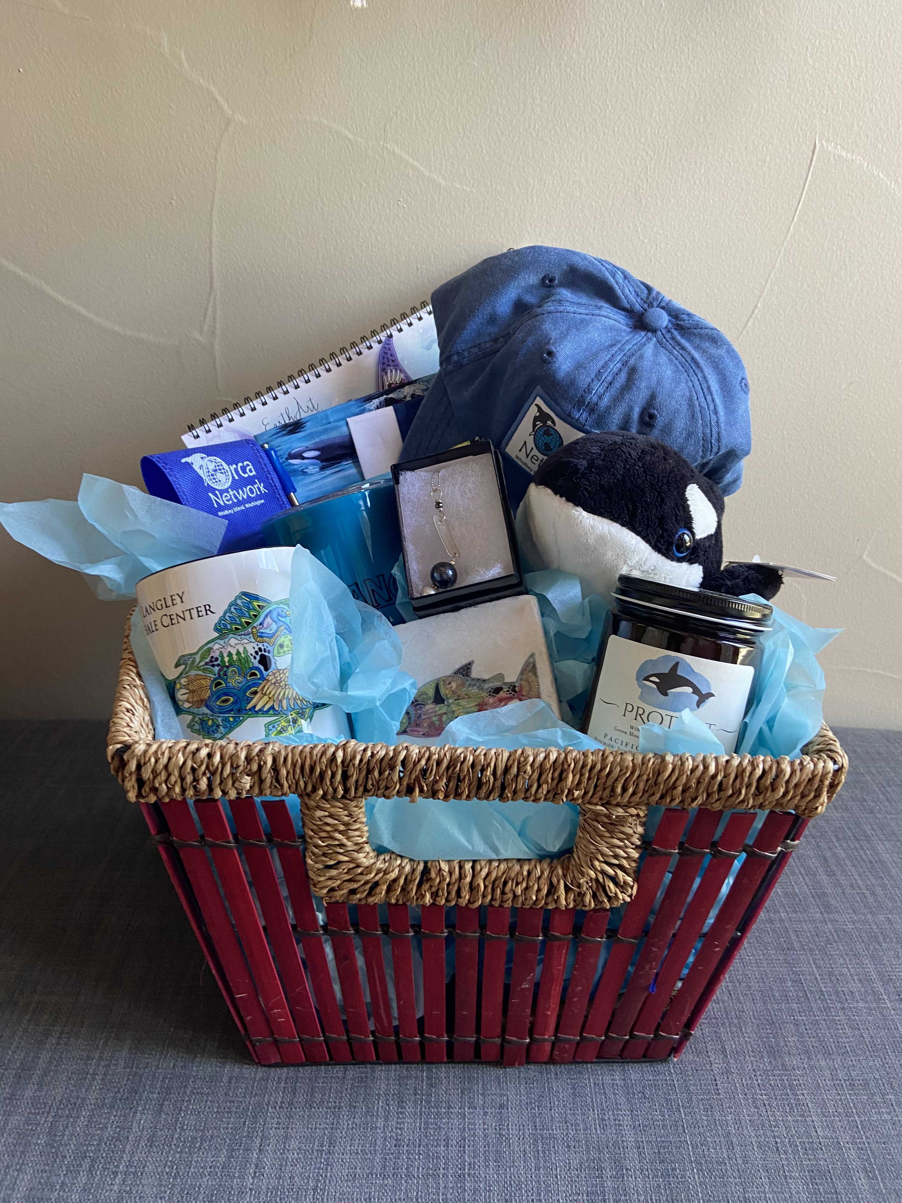 Langley Whale Center Gift Basket AirAuctioneer
