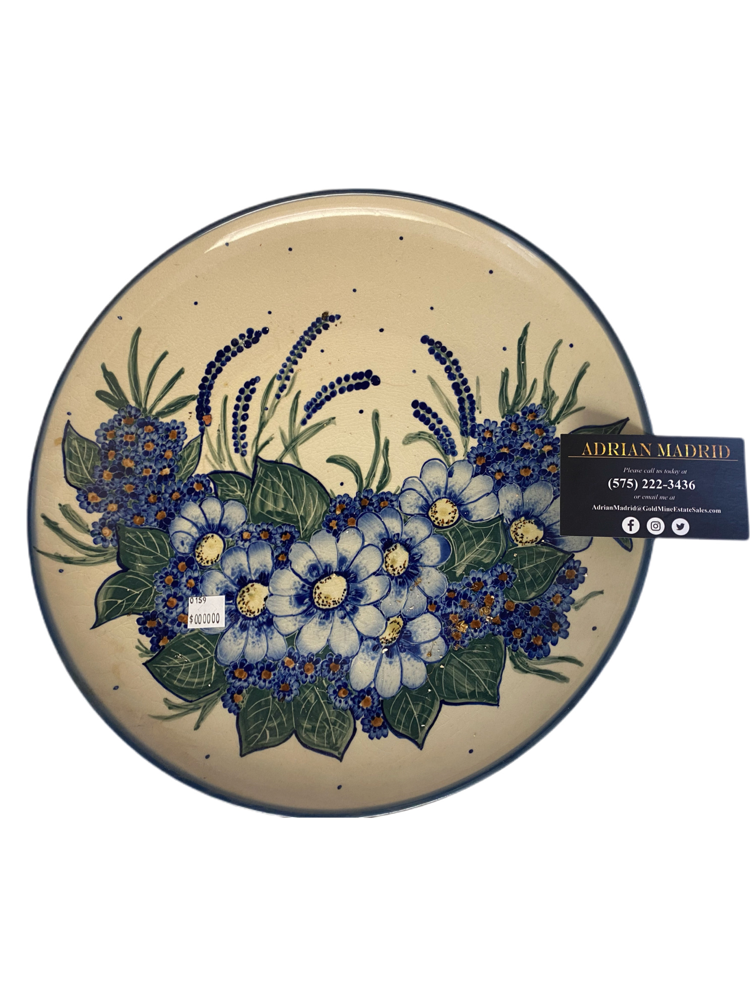 159 Unikat Polish Pottery Made In Poland Cookie Platter AirAuctioneer