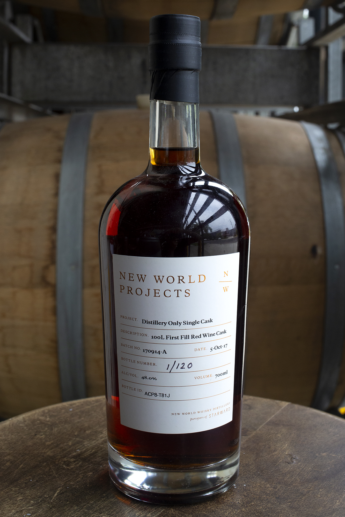 Distillery Only Single Cask 100L First Fill Red Wine Cask No. 1/120 AirAuctioneer